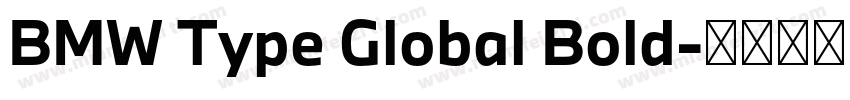 BMW Type Global Bold字体转换